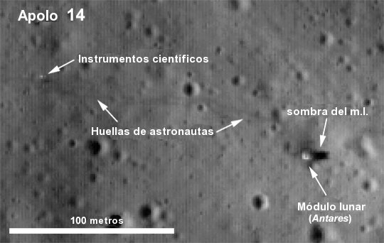 Fotografían con el LROC las misiones Apollo Fotografían con el LROC las misiones Apollo